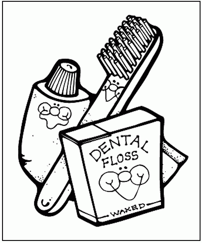 Plansa de colorat cu Dentist 32 26